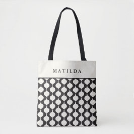 Bolsa Tote Dama de Natal elegante e bauble