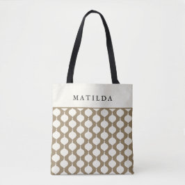 Bolsa Tote Dama de Natal elegante e bauble