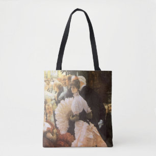 Bolsa Tote Dama Política de James Tissot, Era Vitoriana Antig
