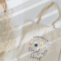 Damas de honra com letra cursiva moderna de coquet