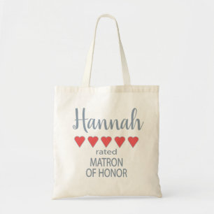Bolsa Tote Damas de Honra e Cortejo de Casamento 5 Corações M