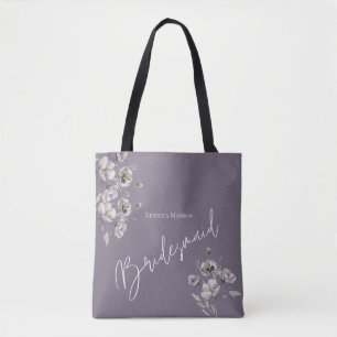 Bolsa Tote Damas de honra elegantes minimalistas em aquarela 