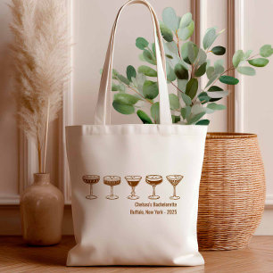 Bolsa Tote Damas de Honra Mocha Espresso Martini Despedida de