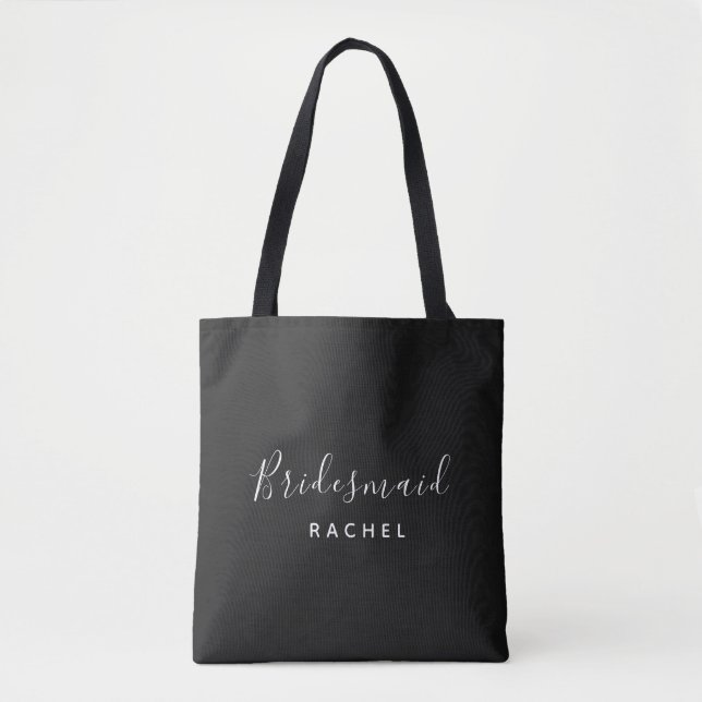 Bolsa Tote Damas de Honra Personalizado Nome (Frente)