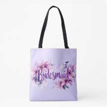 Damas de honra Rosa Lavanda Floral