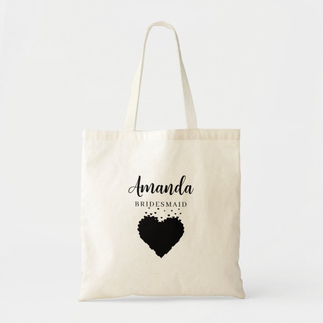 Bolsa Tote Damas de Honra Simples e Minimalistas (Frente)