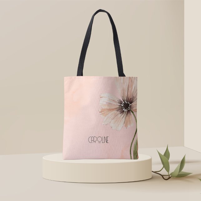 Bolsa Tote Damas Elegante Flor Silvestre Boho Fofo  (Criador carregado)