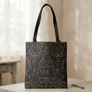 Bolsa Tote Damasceno Academia Sombria