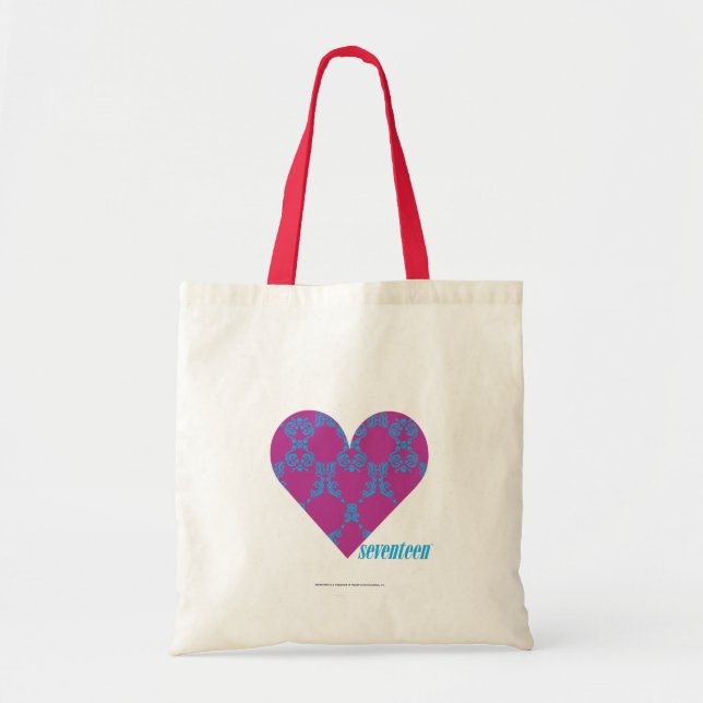 Bolsa Tote Damasco 4 Aqua-Roxos (Frente)