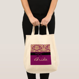 Bolsa Tote Damasco Roxo