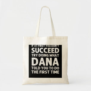 Bolsa Tote DANA Gift Name Personalizado Birthday Funny Christ