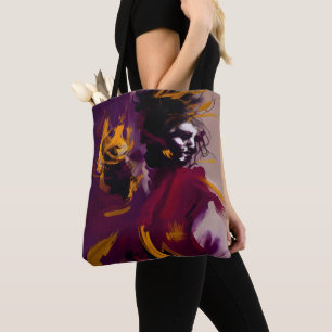 Bolsa Tote Dança Da Mente – Figura Abstrata Expressiva