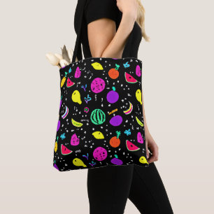 Bolsa Tote Dança de Fruta Neon Energetizada