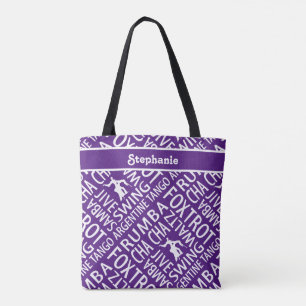 Bolsa Tote Dança de Salão Roxo Personalizada