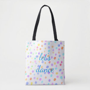 Bolsa Tote Dança de vamos do saco de aquarelas bonito