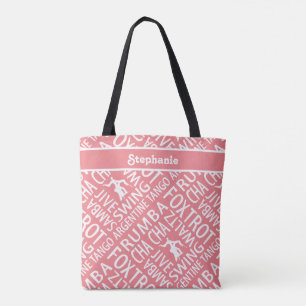 Bolsa Tote Dança Personalizada Coral Ballroom
