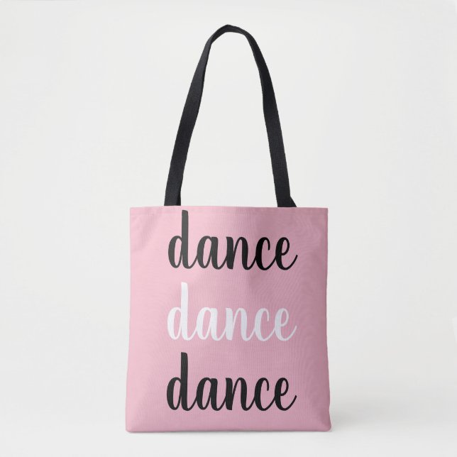 Bolsa Tote Dança Rosa Chic (Frente)