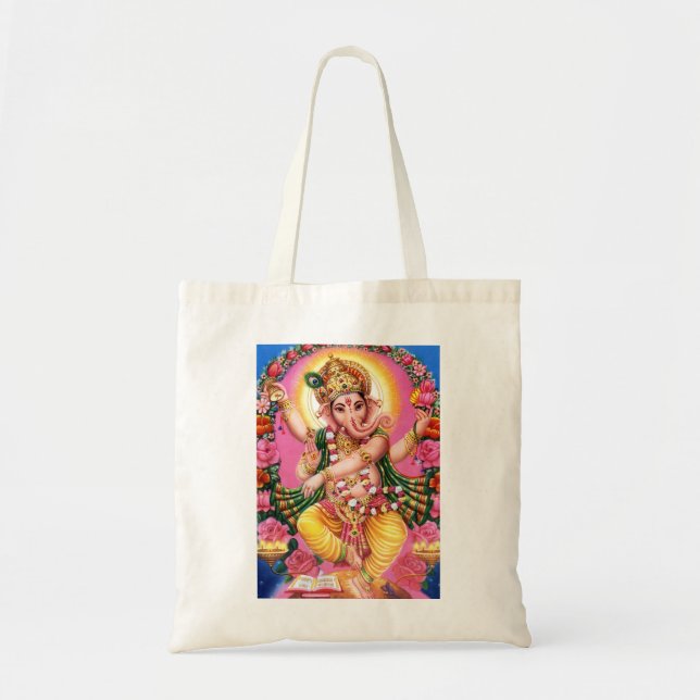 Bolsa Tote Dançando Lord Ganesha (Frente)