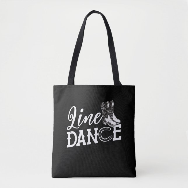Bolsa Tote Dançar em linha Ferradura por país dança (Frente)