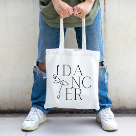 Bolsa Tote Dançarina Preta do Balé Moderno