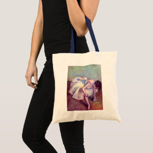 Bolsa Tote Dançarina Sentada de Edgar Degas, Arte de Balé Vin