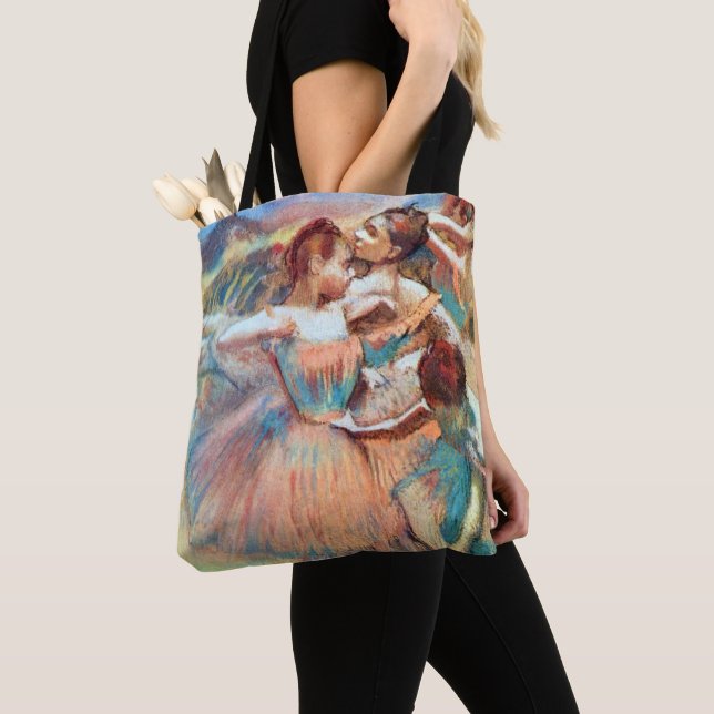 Bolsa Tote Dançarinas numa Paisagem de Edgar Degas (Close Up)