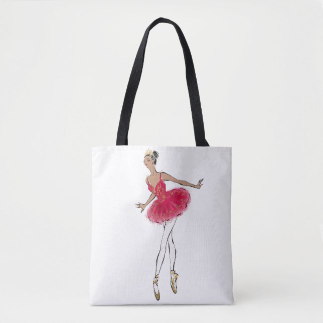 Bolsa Tote Dançarino Balé Nutcracker Afro-Americano (Frente)