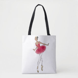 Bolsa Tote Dançarino de balé do Nutcracker do afro-american