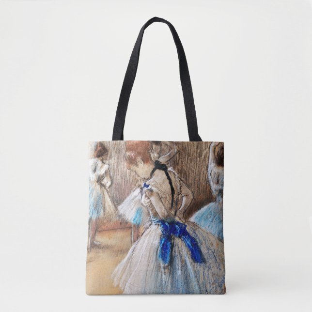 Bolsa Tote Dançarino de Fita Azul, Edgar Degas (Frente)