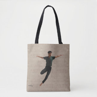 Bolsa Tote Dançarino de Salto de médio no plano de fundo bege