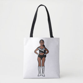 Bolsa Tote Dançarino Prata Preto #1