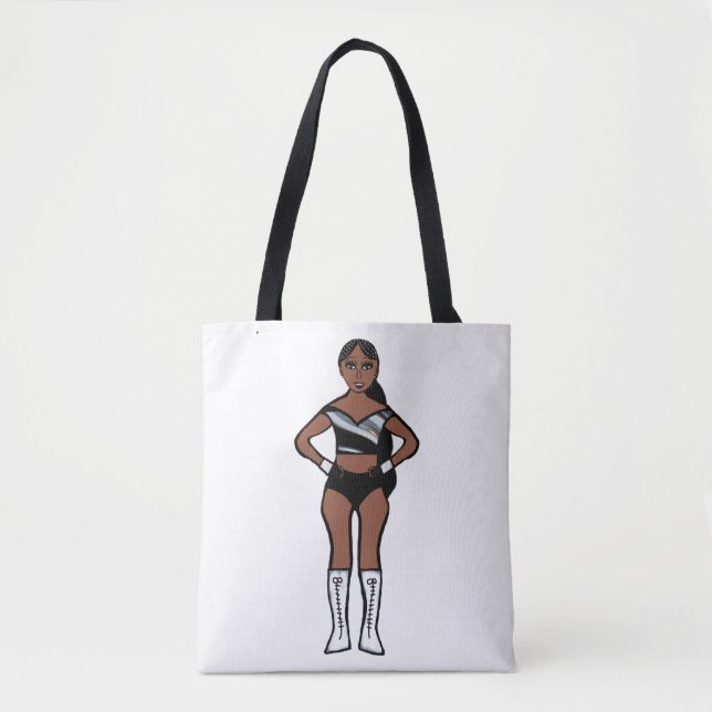 Bolsa Tote Dançarino Prata Preto #1 (Frente)