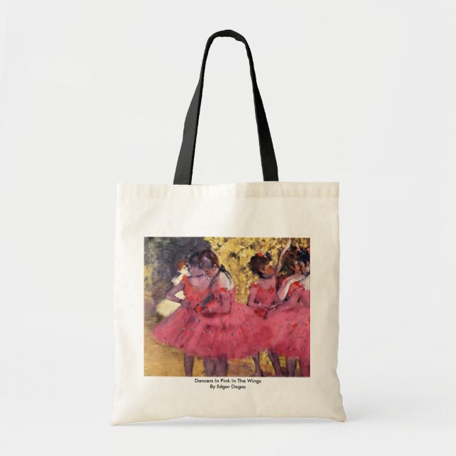 Bolsa Tote Dançarinos De Rosa Nas Asas De Edgar Degas (Frente)