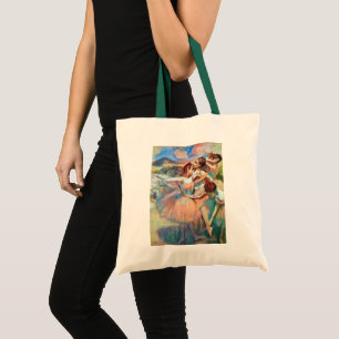 Bolsa Tote Dançarinos em paisagem por Edgar Degas