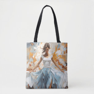 Bolsa Tote Dance Beauinting Abstrato Art Decor