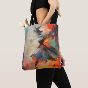 Bolsa Tote Dancer Colorful Abstrato Art