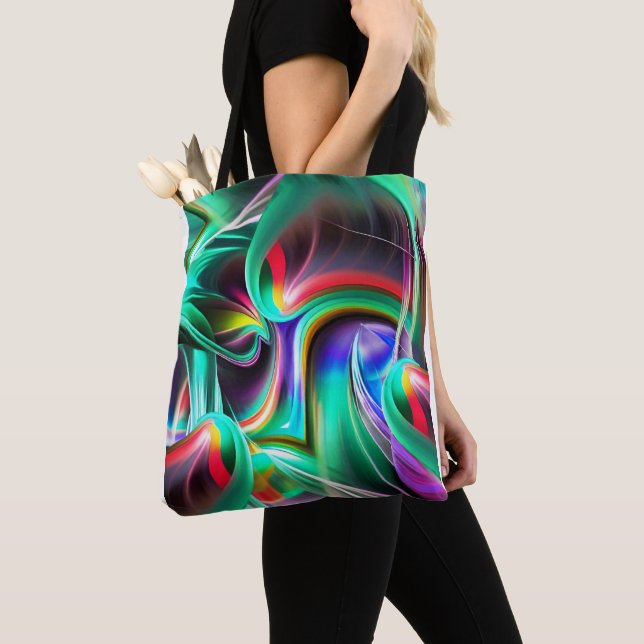 Bolsa Tote Dancing Neon Lights (Close Up)