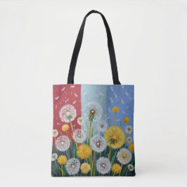 Bolsa Tote Dandelins Amarelos e Brancos