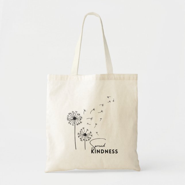 Bolsa Tote Dandelion Spread Kindness Simples Tote Bag (Frente)