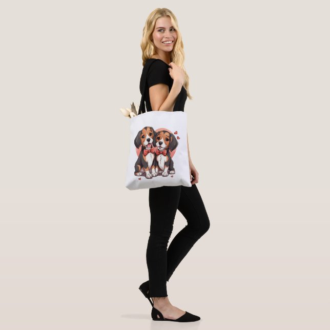 Bolsa Tote Dapper Beagle Dogs Art (No(a) Modelo)
