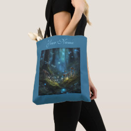 Bolsa Tote DarkCottageCore Floresta encantada cogumelos musgo