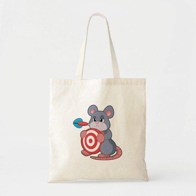 Bolsa Tote Dartboard Dart Mouse Darts (Frente)