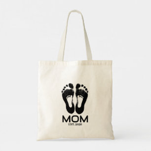Bolsa Tote Data de Nascimento do Bebê da Nova Mãe Estabelecid
