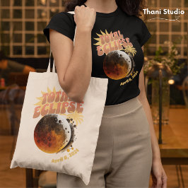 Bolsa Tote Data Personalizável Total Eclipse Modern Vintage 9