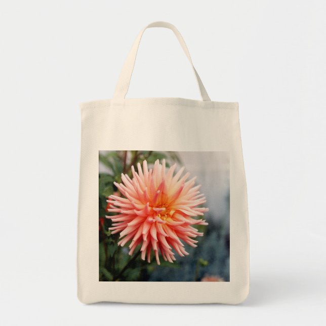 Bolsa Tote Dazzling Dahlia Flower (Frente)