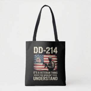Bolsa Tote DD-214 É Uma Coisa de Veterano Você Não Entenderia