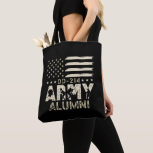 Bolsa Tote DD-214 Exército Alumino Militar dos EUA Bandeira V