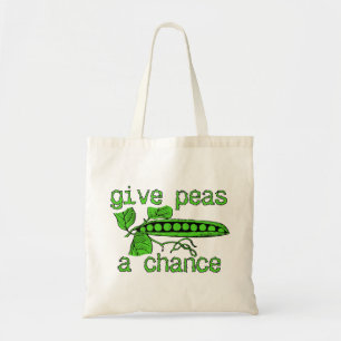Bolsa Tote Dê a ervilhas uma possibilidade humor engraçado 