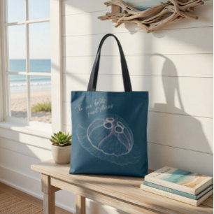 Bolsa Tote de Água-viva – “O Mar Guarda Histórias 