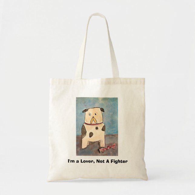 Bolsa tote de amante de cães (Frente)